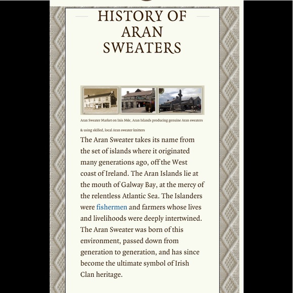 IRISH Aran Island Market authentic sweater - Picture 3 of 10